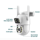 DUAS CÂMERAS EXTERNAS 360º  IP  SEM FIO A PROVA D'ÁGUA COM VISAO NOTURNA INFRAVERMELHO E ÁUDIO EXTERNA WIFI HD