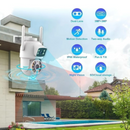 DUAS CÂMERAS EXTERNAS 360º  IP  SEM FIO A PROVA D'ÁGUA COM VISAO NOTURNA INFRAVERMELHO E ÁUDIO EXTERNA WIFI HD
